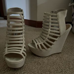 Steve Madden caged wedges